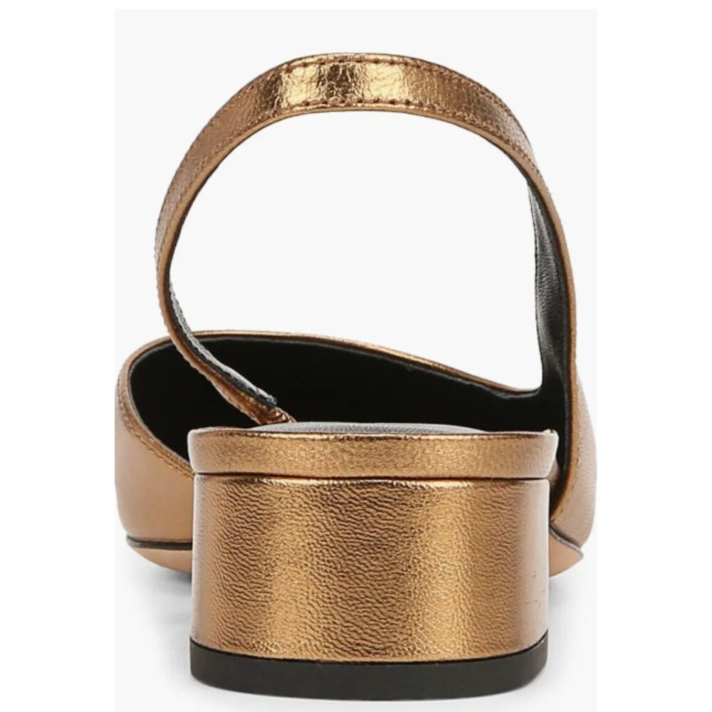 Veronica Beard Cecile Women's Size 9 Black/Gold Slingback Pumps Shoes NIB - Picture 5 of 7